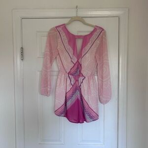 Pink Sheer Women's Intimate Robe